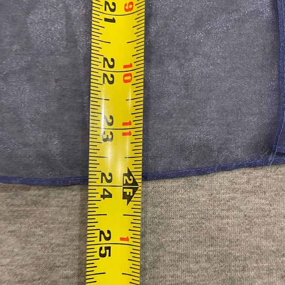 Silk organza over shirt in periwinkle - Picture 8 of 12